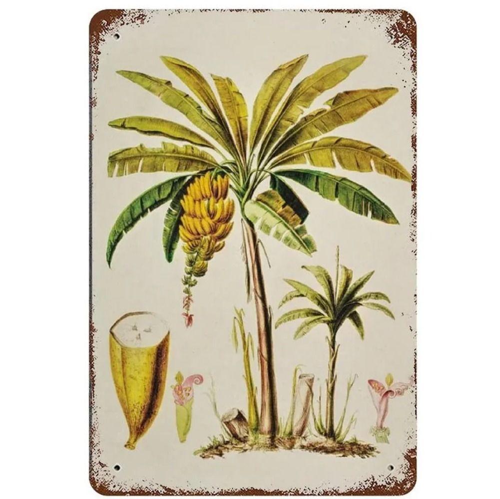 Wildblumen Blechschild, Metall Wandkunst Dekor 20x30cm
