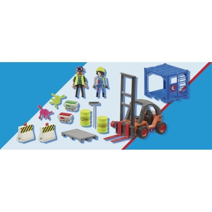 PLAYMOBIL - 70772 - Chariot Élévateur Avec Cargaison