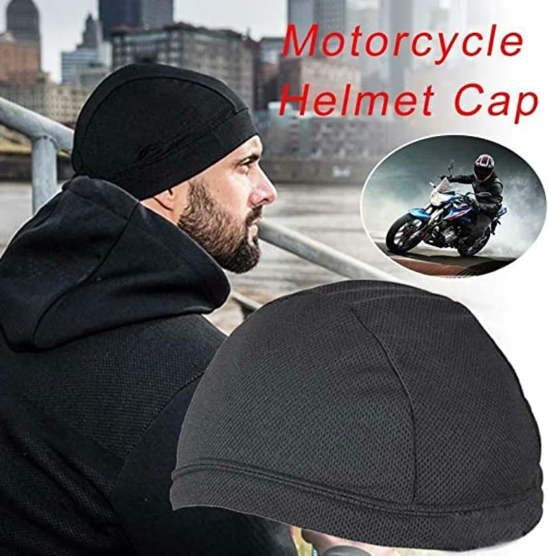 Motorcycle Cycling Helmet Hat Inner Cap Breathable Quick-drying Balaclavas Helmet Beanie Cap Outdoor Sports Motor Helmet Hats
