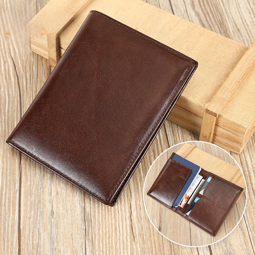 Genuine Leather Men's Wallet, Simple and Classic Cowhide Wallet, High-end Bag, Coin Purse