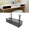 Under Desk Cable Management Tray Carbon Steel Side Round Hole Trapezoidal Desk Cord   for Study