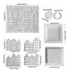 Silicone Candle Holder Mold House Shape Silicone Candle Stand Making Mold Craft Candlestick Molds for Making Epoxy Resin Candles