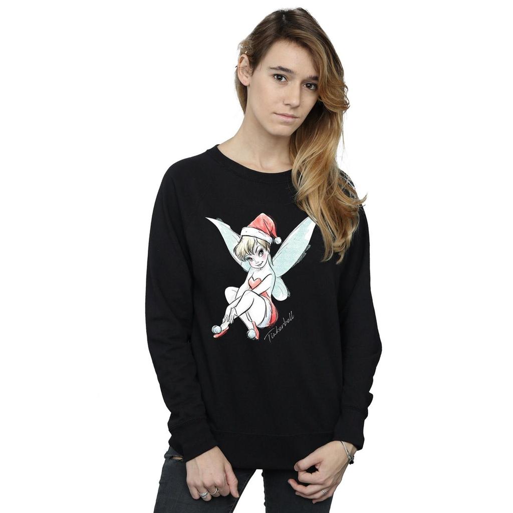 Disney Womens/Ladies Tinkerbell Christmas Fairy Sweatshirt