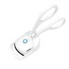 Heated Eyelash Curlers 2 Temperature Controls USB Charging 30 Seconds Heat Plastic Portable Lash Curler for Home White