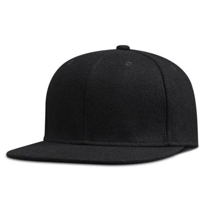 Dad Winter Felt Hip Hop Caps Flat Peak Felt Baseball Cap Big Bone Man Plus Size Fitted Snapback Hats 56cm 58cm 60cm 62cm 64cm