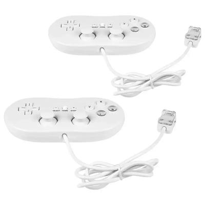 2x 1x Wired Classic Controller For Nintendo Wii/Wii U Remote