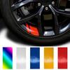 1/4pcs Car Sticker Reflective Car Wheel Rim Vinyl Warning Sticker Mark Stripe Racing Wheel Hub Decals for Decorative Car Sticker