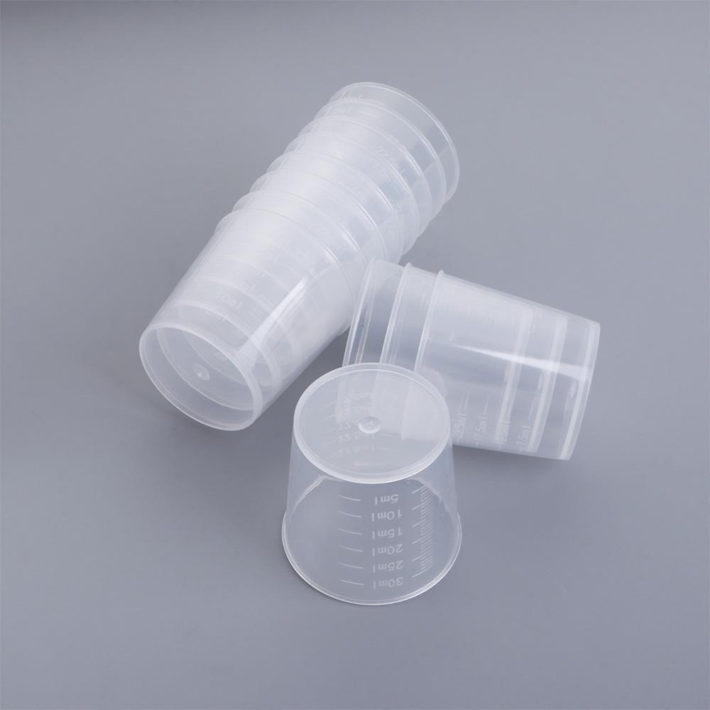 1 oz/30 ml Recipiente Transparente de Resina Tazas con Escala Tazas Graduadas Herramienta de Medición