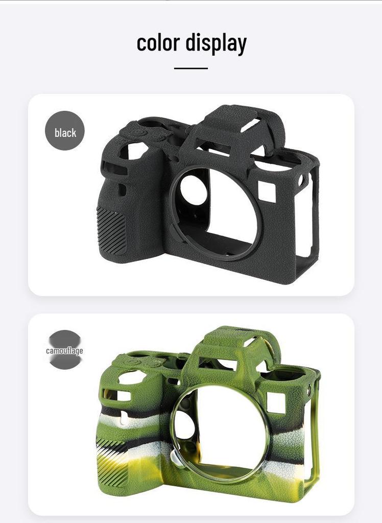FUYALIN Anti-slip Lychee Pattern Silicone Protective Case for Sony A1 - Dustproof & Anti-collision