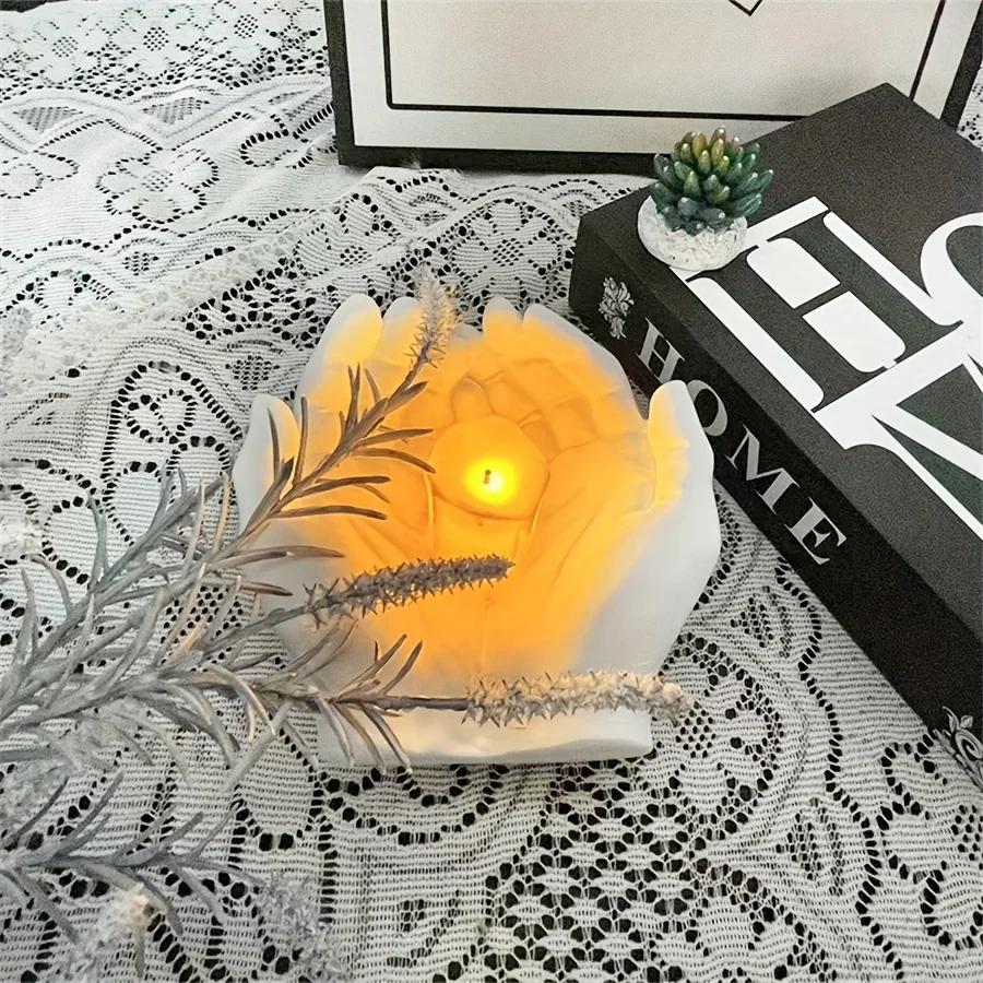 Hand-shaped silicone molds DIY handicrafts-Multifunctional resin cast trays, jewelry trays, candlesticks and succulent plants