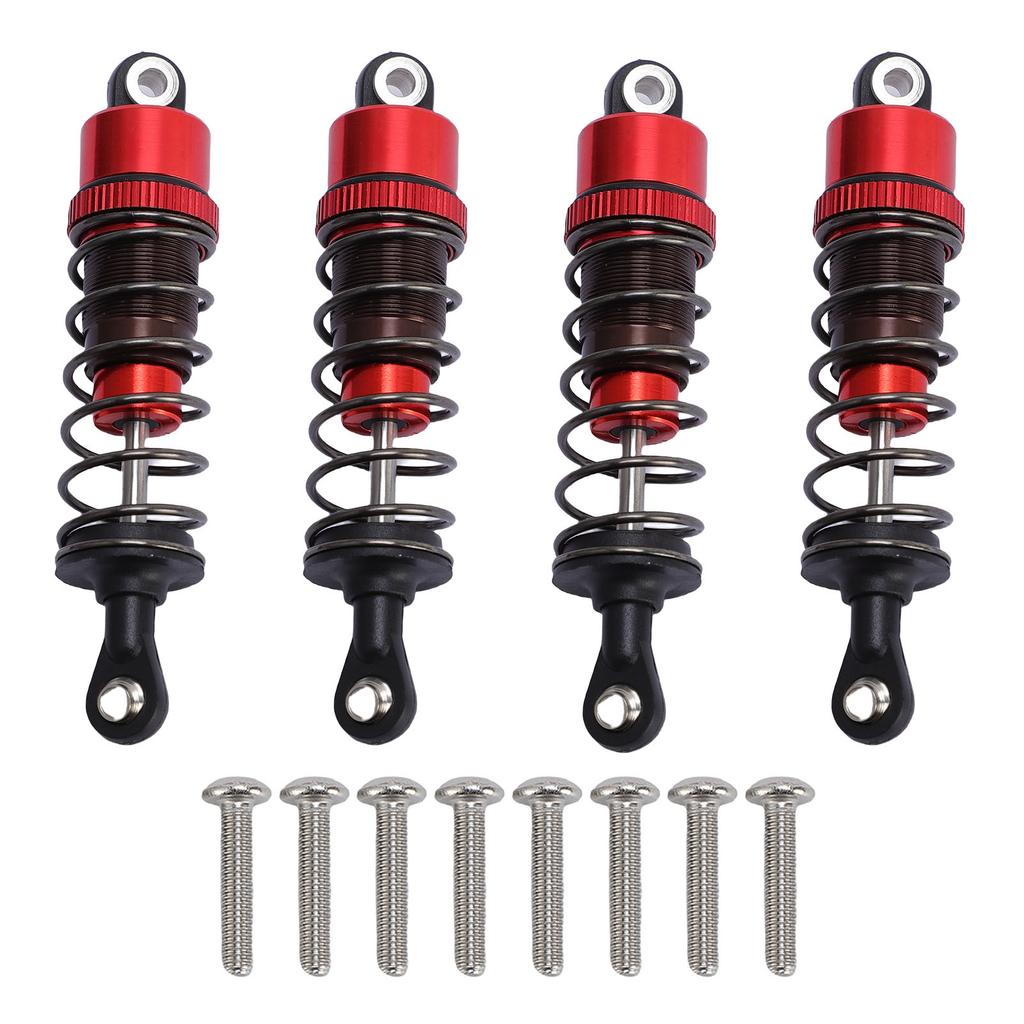 4Pcs RC Shock Absorber Aluminum Alloy Lightweight 1 10 Remote Control Cars RC Shock Damper 70mm Red