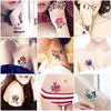 10pcs Lasting Waterproof Butterfly Tattoo Stickers Simulation Rose Sexy Chest Clavicle Sticker