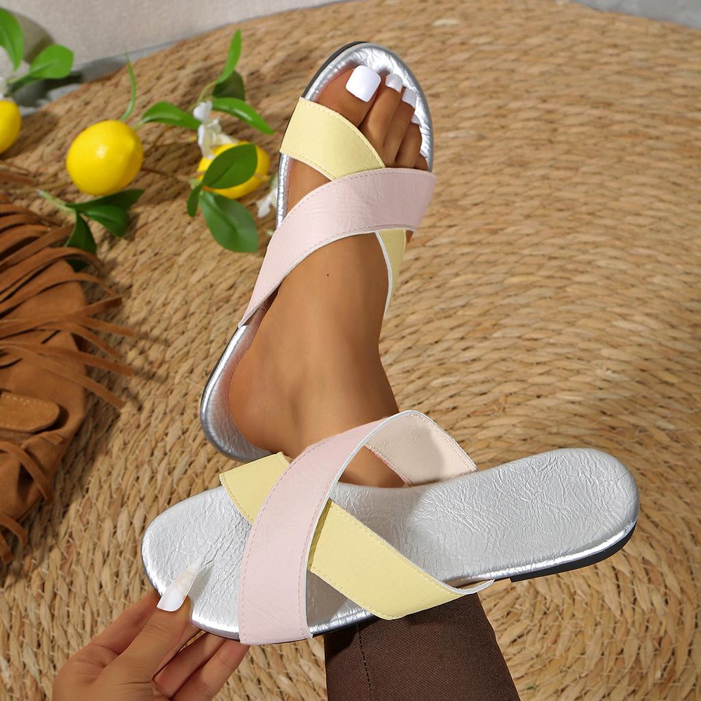 Women Slippers Summer 2025 New Sandals Designer Brand Flat Slippers Comfortable Lightweight Women Shoes Casual Slides Women