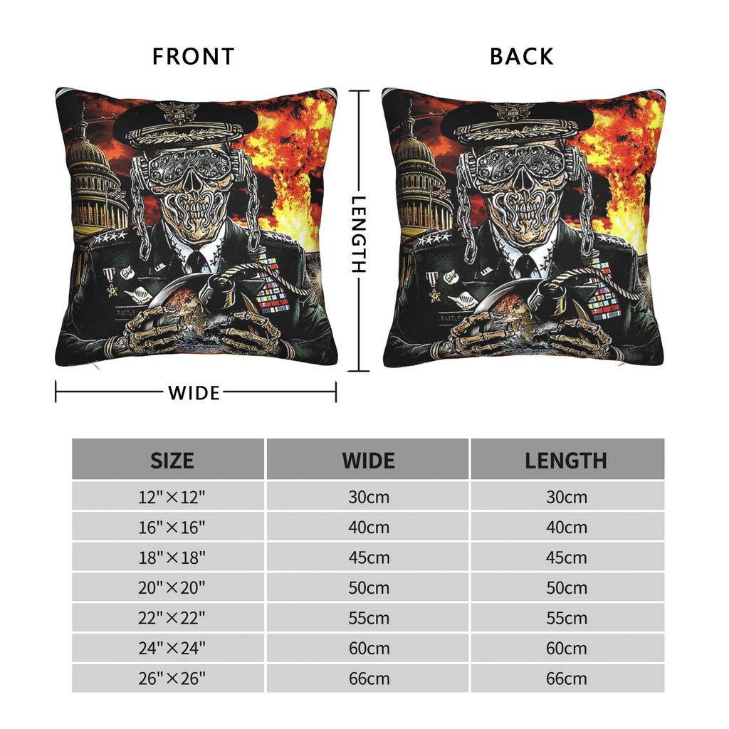 Megadeths Pillow Case MegaRock City Poster Comfy Pillow Cover For Sofa Car Home Decor Fashion Pillowcases
