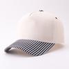 Five-piece Polka Dot Contrasting Baseball Cap, Japanese and Korean Fresh Striped Curved Brim Cap, Spot.