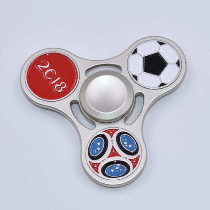 Collection 2018 Classic Football Hand Spinners Metal Fidget Spinner For Autism EDC and ADHD Anti Stress Toy for Child & Adult