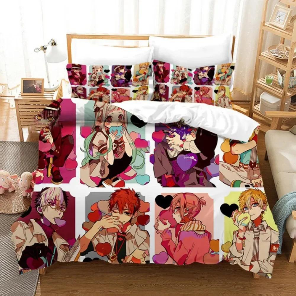 Anime Toilet Bound Hanako-Kun Bedding Set Double Twin Full Queen King Size Duvet Cover Pillowcase Adult Kids Gifts For Friend