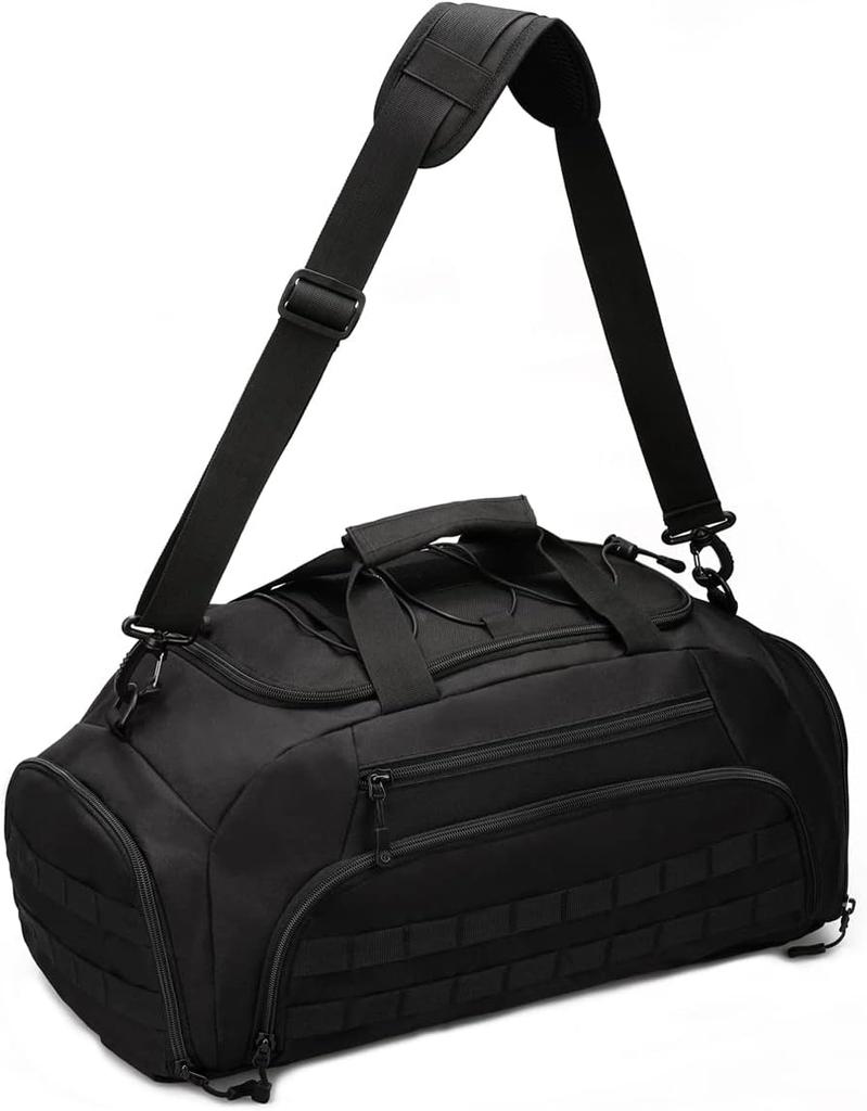 3-Ways Tactical Military Nylon Men Holdall Weekend Travel Duffel Bag Backpack Messenger Shoulder Bags Rucksack Handbag