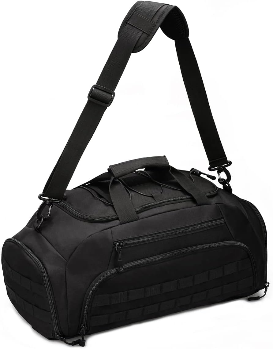 

Тактическая военная нейлоновая мужская сумка-холдall 3-в-1 для выходных и путешествий, спортивная сумка-рюкзак, сумка-мессенджер через плечо, рюкзак, ручная сумка 45L