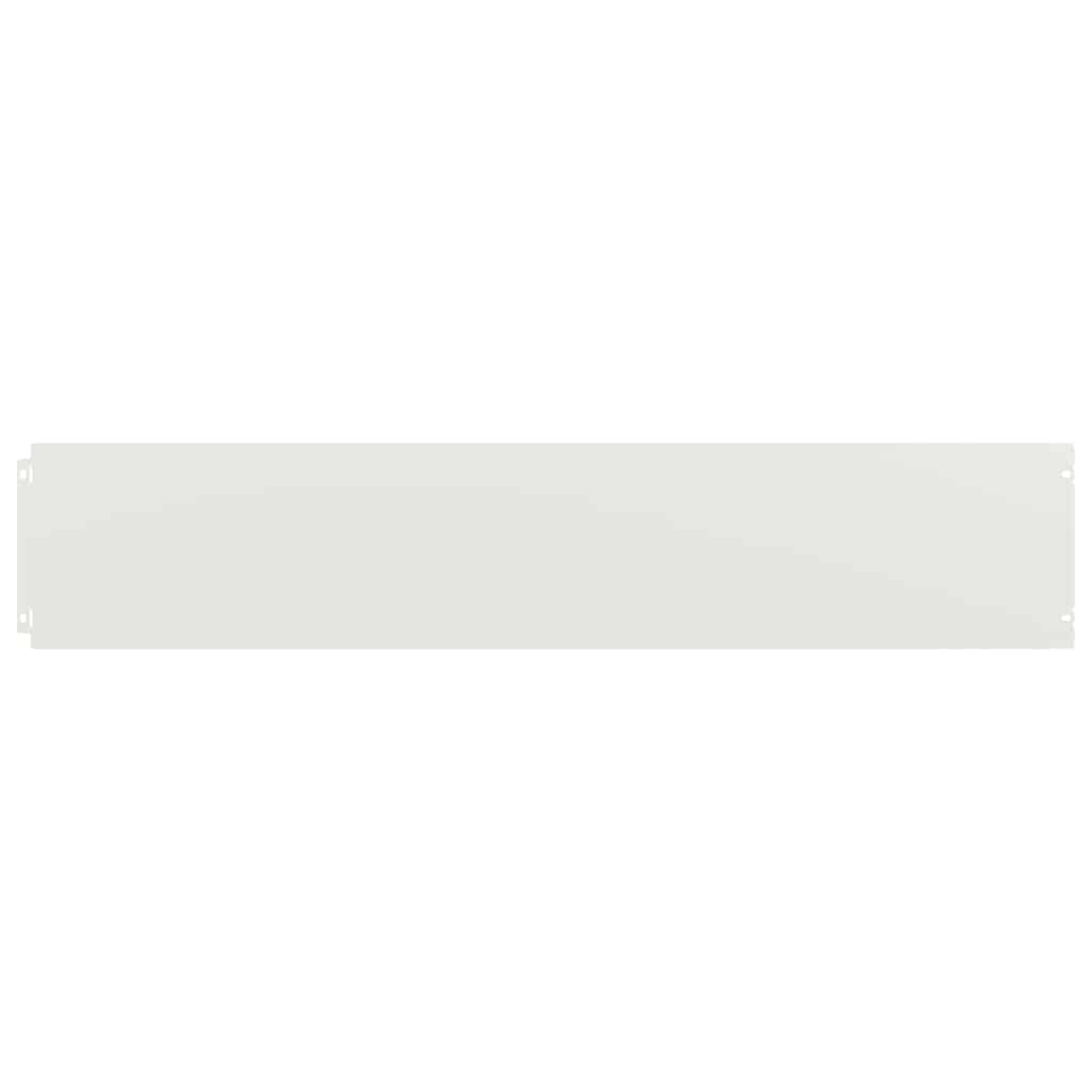 Lawn Edging 30 pcs White 20 x 103 cm Cold Rolled Steel