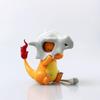 8cm Cartoon Charmander Model Wear A Cubone Helmet Anime Figure Pokemon GK Boy Collection Desktop Decoration Ornament Toy Gift