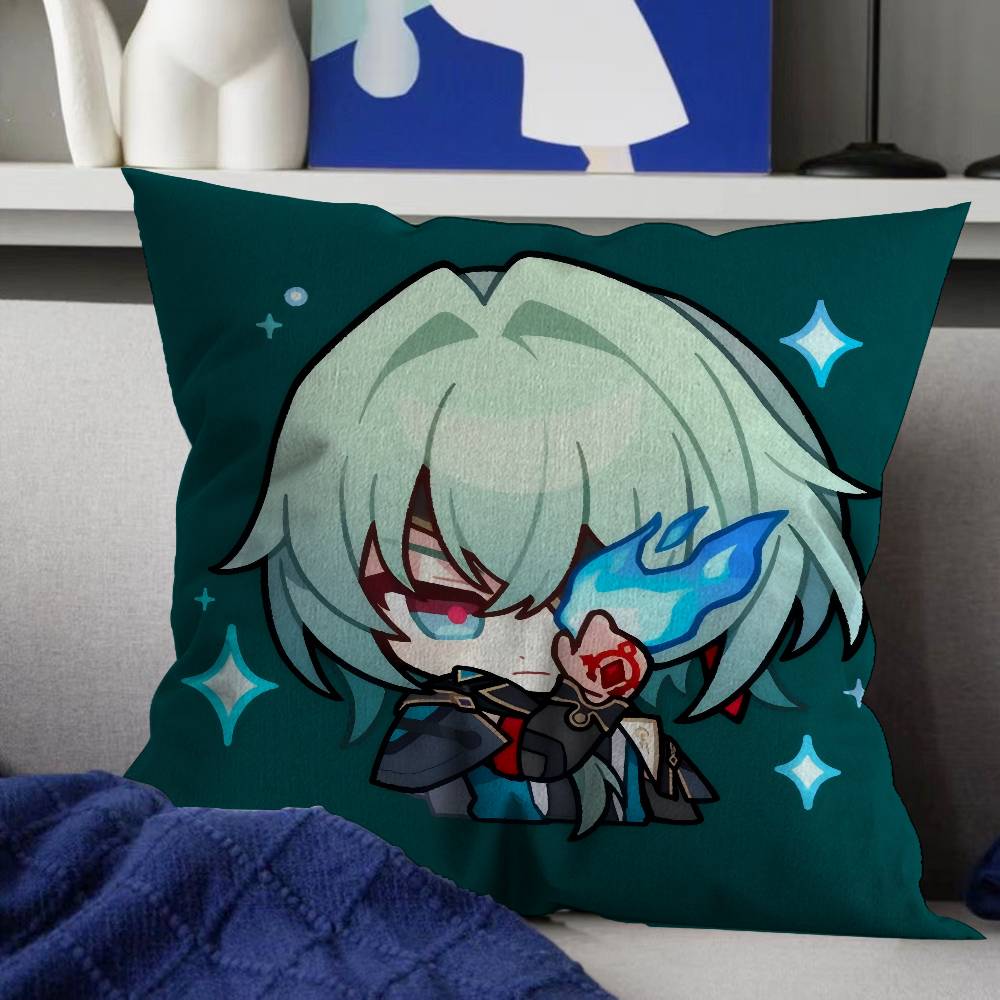 Honkai Star Rail Anaxa pillow cover sofa cushion cover home room decoration children gift