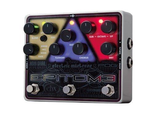 

EHX Electro Harmonix Epitome Octaver, Chorus, Flanger, and Reverb Guitar Effects Pedal [Parallel Import]