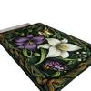 Retro Floral Non-Slip Absorbent Foyer Doormat - Cuttable Diatomaceous Earth Mud Scraper