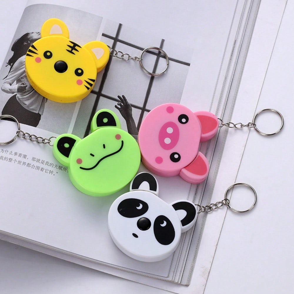 1pc Cartoon Retractable Tape Measure, Household Body Sizing Ruler For Dressmaking