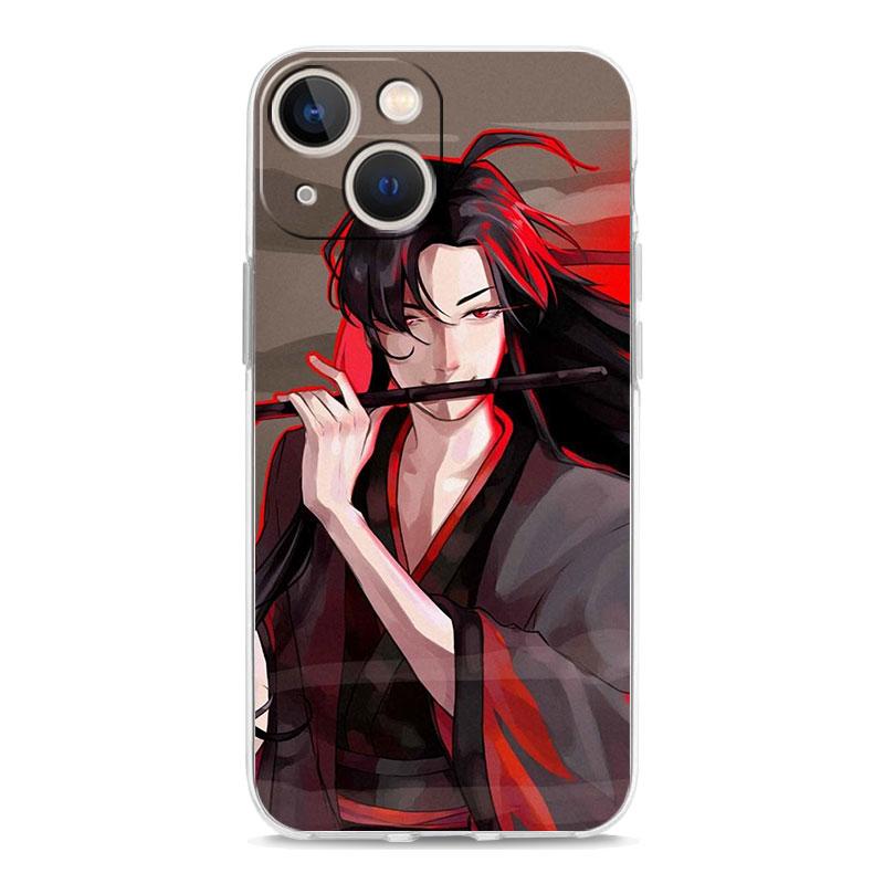 Luxus-Telefonhülle für iPhone 15 14 13 12 11 Pro Max XS X XR 7 8 Plus Soft Clear Stoßfeste Hülle Anime Mo Dao Zu Shi Wei Wuxian