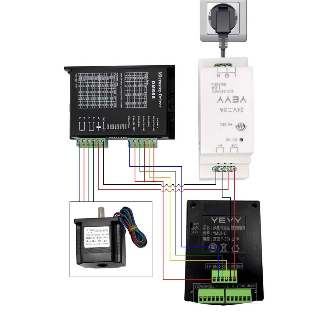 Schrittmotor-Controller Einzelachse Servo-Motor Vorwärts- und Rückwärts-Positionierungswinkel Anzahl der Umdrehungen Controller-Regler Geschwindigkeit