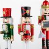 15in Bearer Wooden Christmas Nutcracker King Soldier Figurine Toy Ornaments X3UC