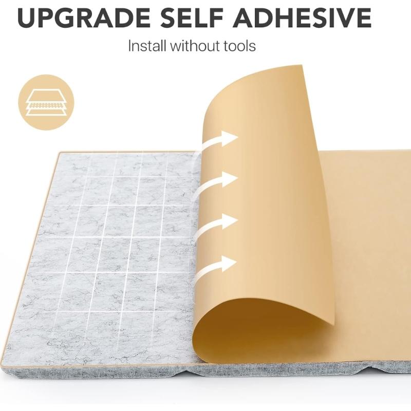 Set mit 12 selbstklebenden Akustikschaumstoffplatten Schalldämmende Wandpaneele Geeignet für Aufnahmestudios und Klassenzimmer