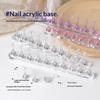 Magnetic Nail Art Practice Display Stand Set Height False Nail Tip Practice Stand Acrylic Manicure Practice Tools