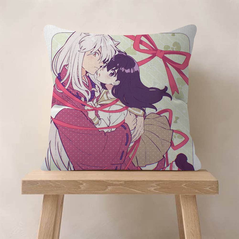 Japanese Anime Inuyasha Pillowcase Toon Gift Cushion Cover Bedroom Home Sofa Chair Seat Decor Pillow Case