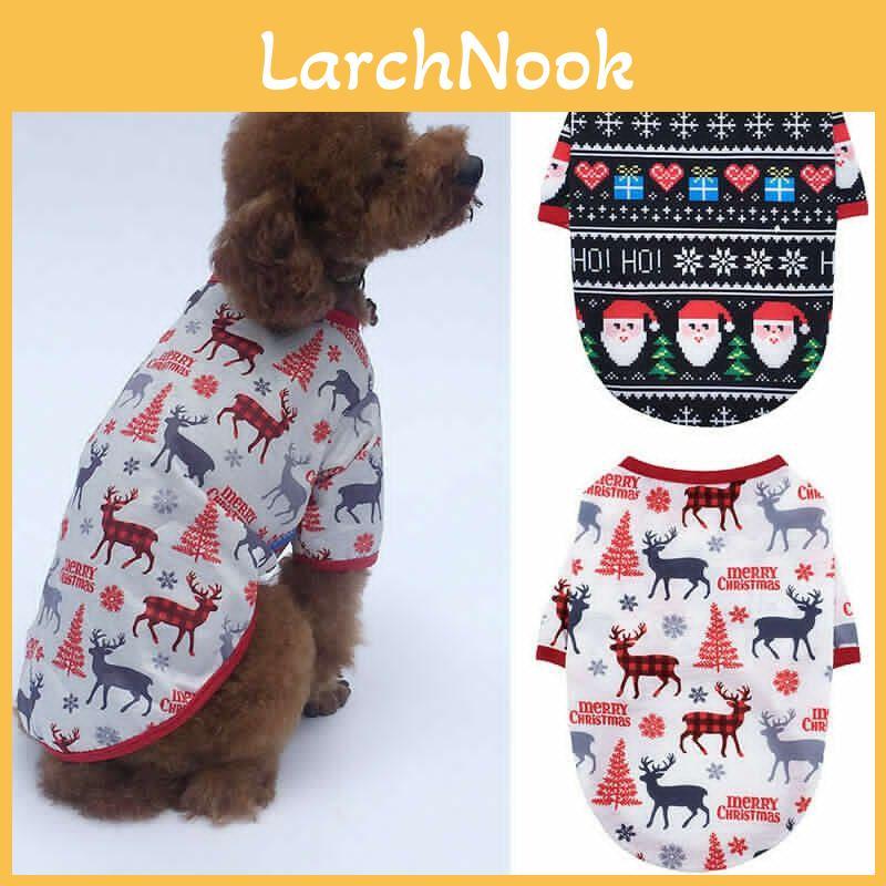 Cozy And Soft Christmas Pet Apparel T-shirt For Dogs And Cats With Delightful Holiday Design