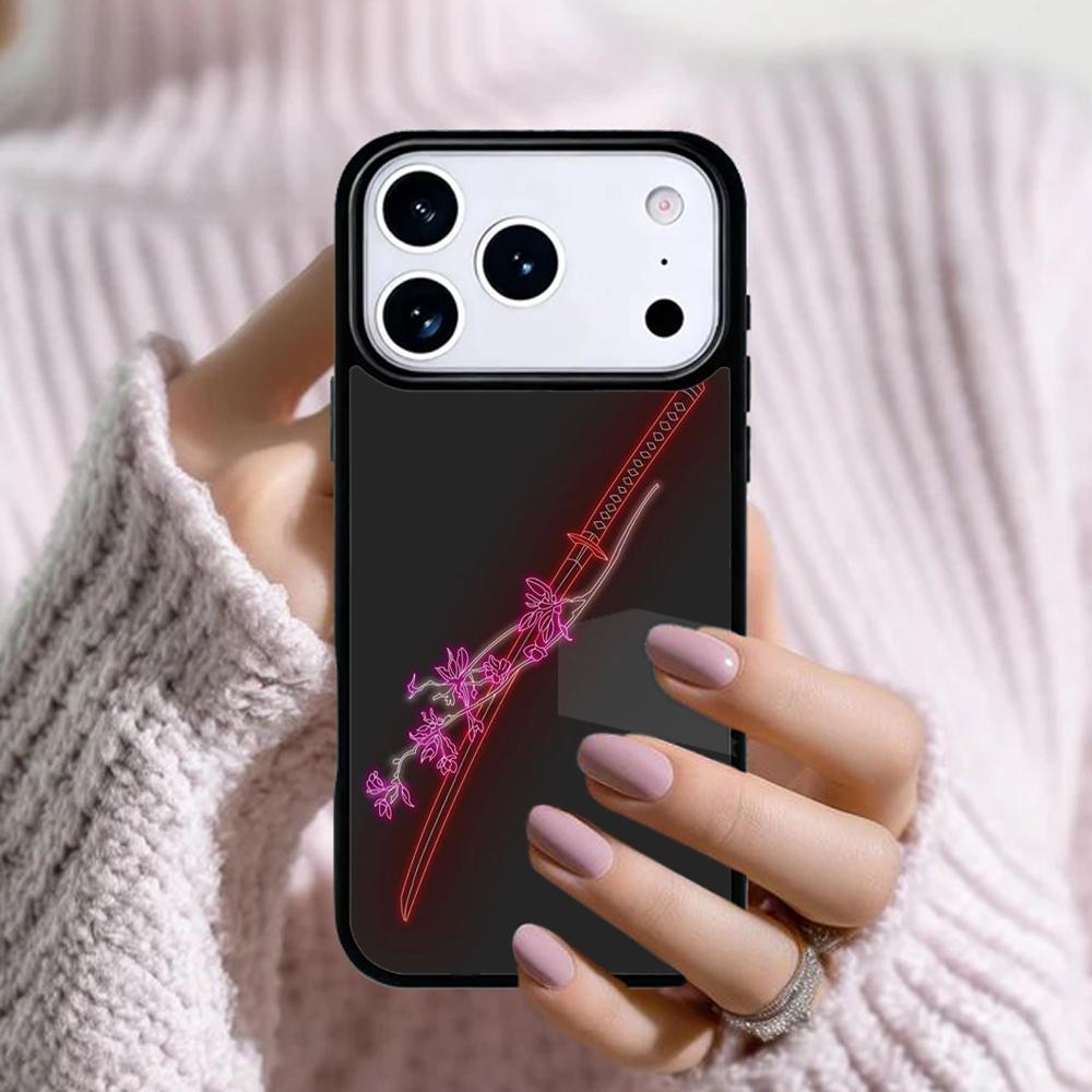 Japan Samurai Katana Phone Case For Apple iPhone 17 Air 16E 15 14 Plus 13 12 11 Pro Max Mini Funda Cover