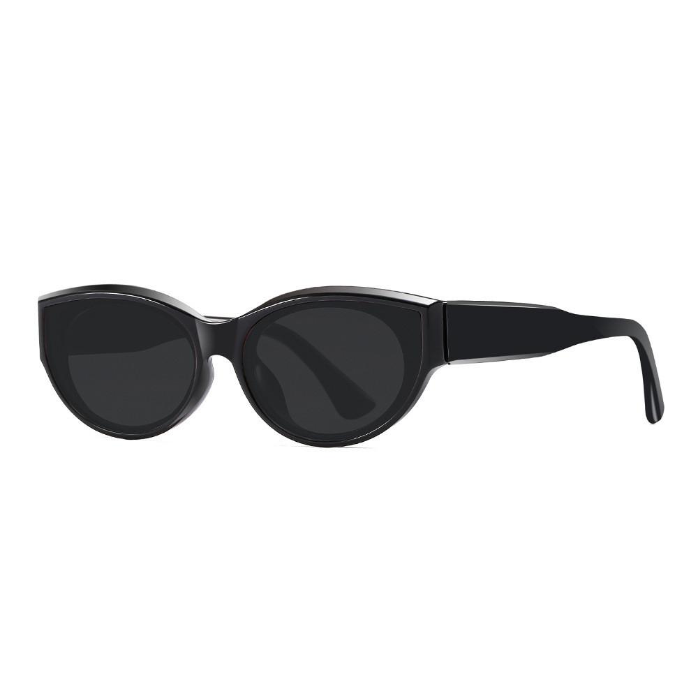 

Cat Eye Vintage Small Frame Sunglasses For Women With Polarized Tac Lenses Uv400 Sun Shield For Travel BlackFrameGrayLenses