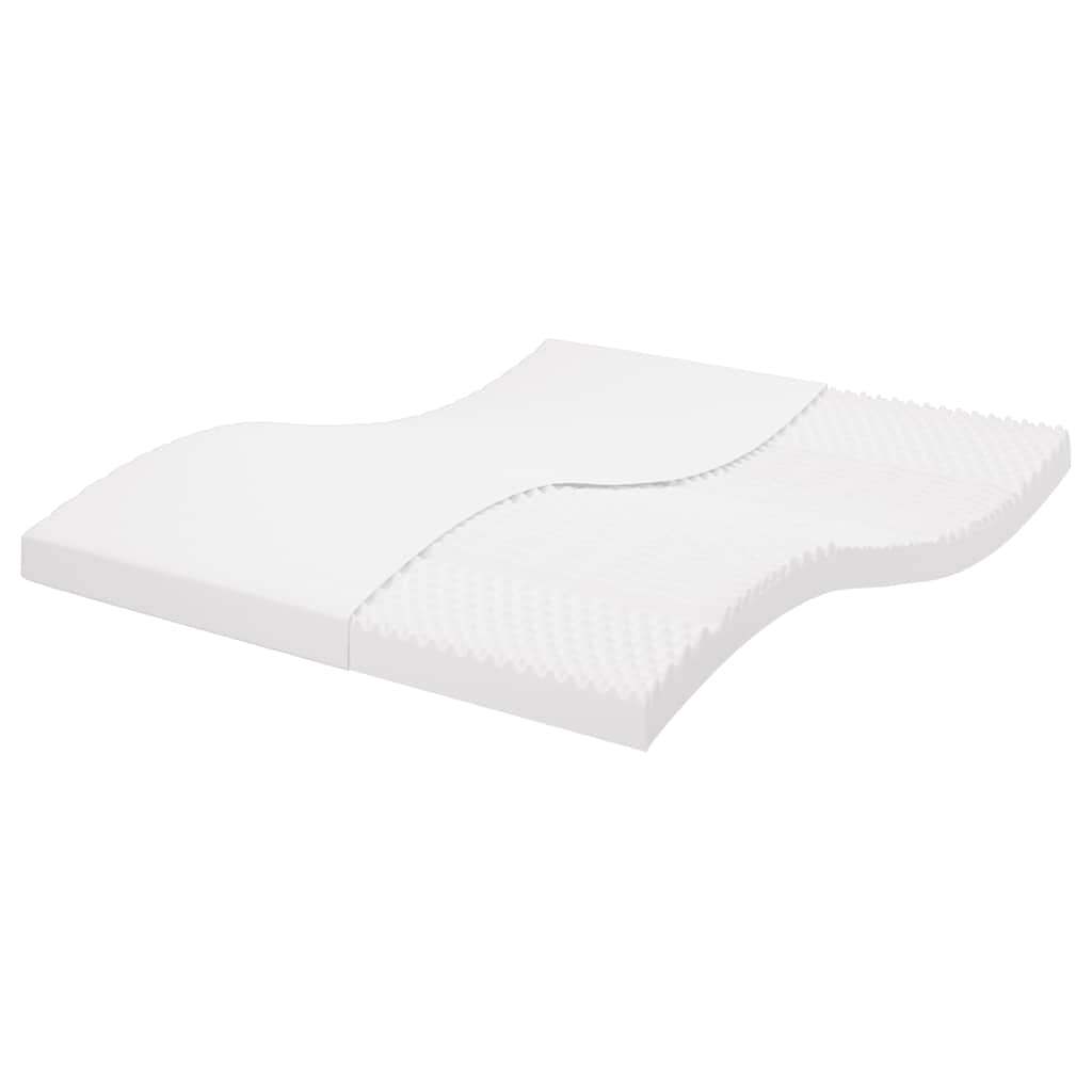 Vidaxl Materac Piankowy, Biały 180X220 Cm, 7-Strefowy, Twardość 20 Ild