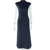 European and American Style Fashionable Women's Solid Color Dress, Round Neck Pullover Sleeveless Casual Temperament Irregular Skirt
