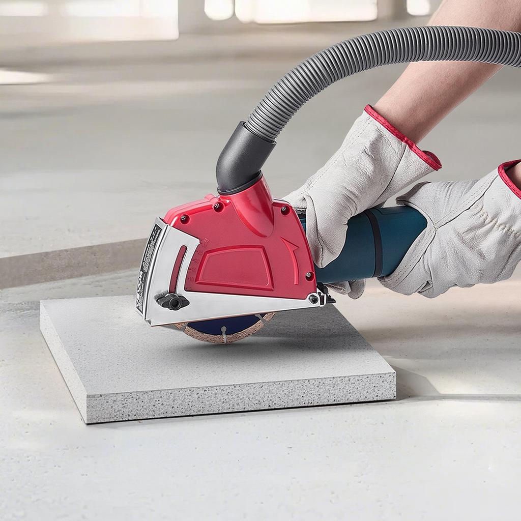 VEVOR Cutting Dust Shroud for Angle Grinders, Universal 4-5 in Angle Grinder Dust Shroud with 6 Clamping Washers, Adjustable Cutting Depth