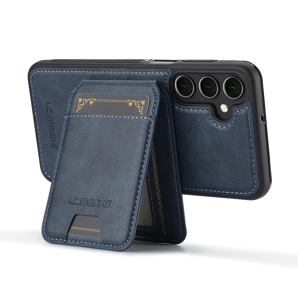 For Samsung Galaxy A55 5G Magnetic Case Detachable Card Holder Leather+TPU Mobile Cover
