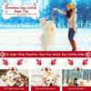 1pc Christmas Dog Rope Toy-Candy Cane Lasso Design with Red&White Stripes&Green Checkered Pattern,Safe Jute Blend Chew Toy