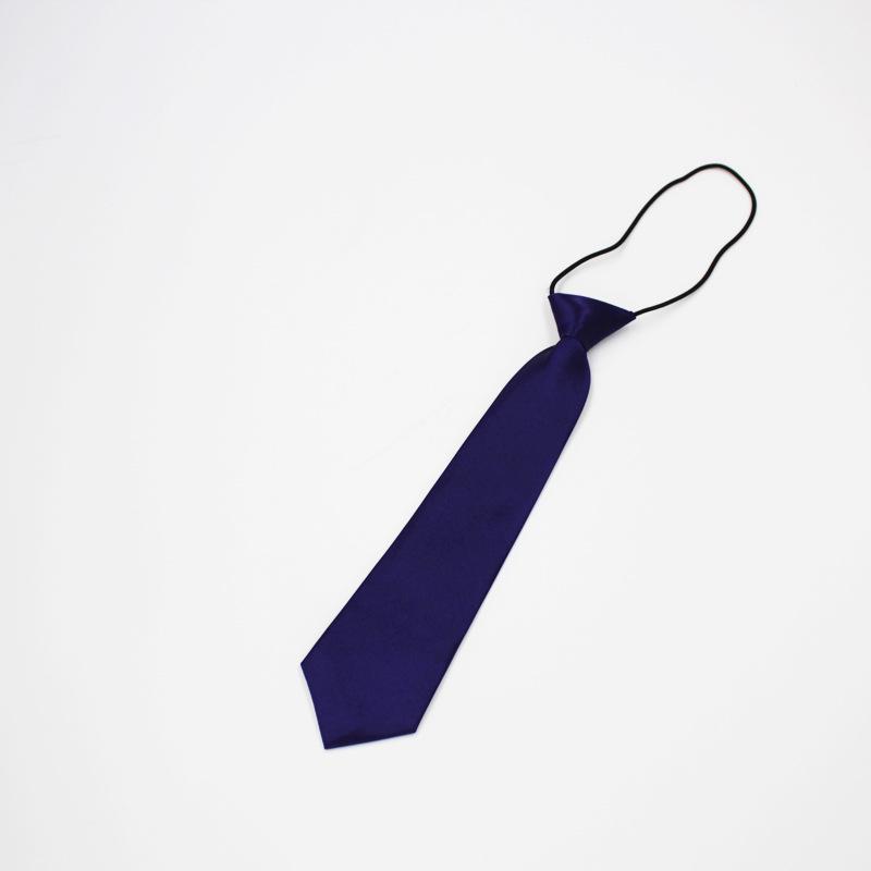 

Однотонна еластична краватка в корейському стилі для дітей - Модна, блискуча та коротка темно-фіолетовий колір