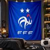 Wall Hanging Tapestry France National Football Team Print Cloth for Living Room Bedroom Home Decor