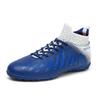Fashion Men Long Spike Soccer Shoes TF/FG High Top Anti-Slip Male Football Boots Children's Outdoor Durable Ankle Cleats Soccer Sneakers