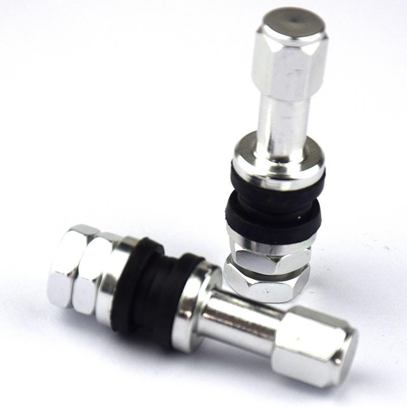 TR43E Aluminum Alloy Tubeless Tire Valve Stems 4PCS Durable Airtight Wheel Air Valves for Cars SUVs and Light Trucks Set Valve Stems 1