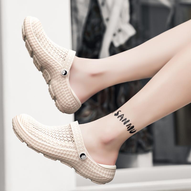 Summer Fashion New Men'S Sandals Breathable Closed Toe Dual Purpose Beach Shoes Suitable For Indoor Or Outdoor Leisure