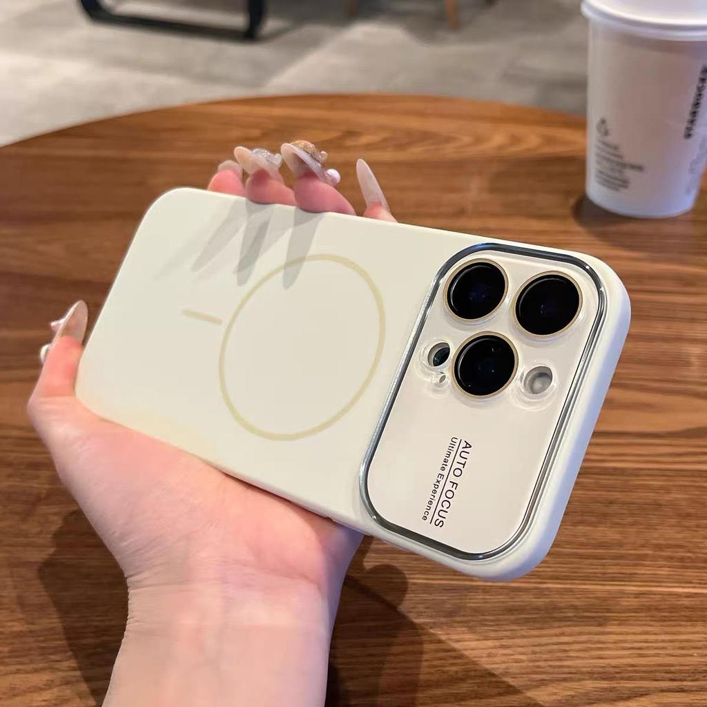 MagSafe-kompatibelt flytande silikonskal med magnetiska AI-integrerade knappar för iPhone 17 Pro Max