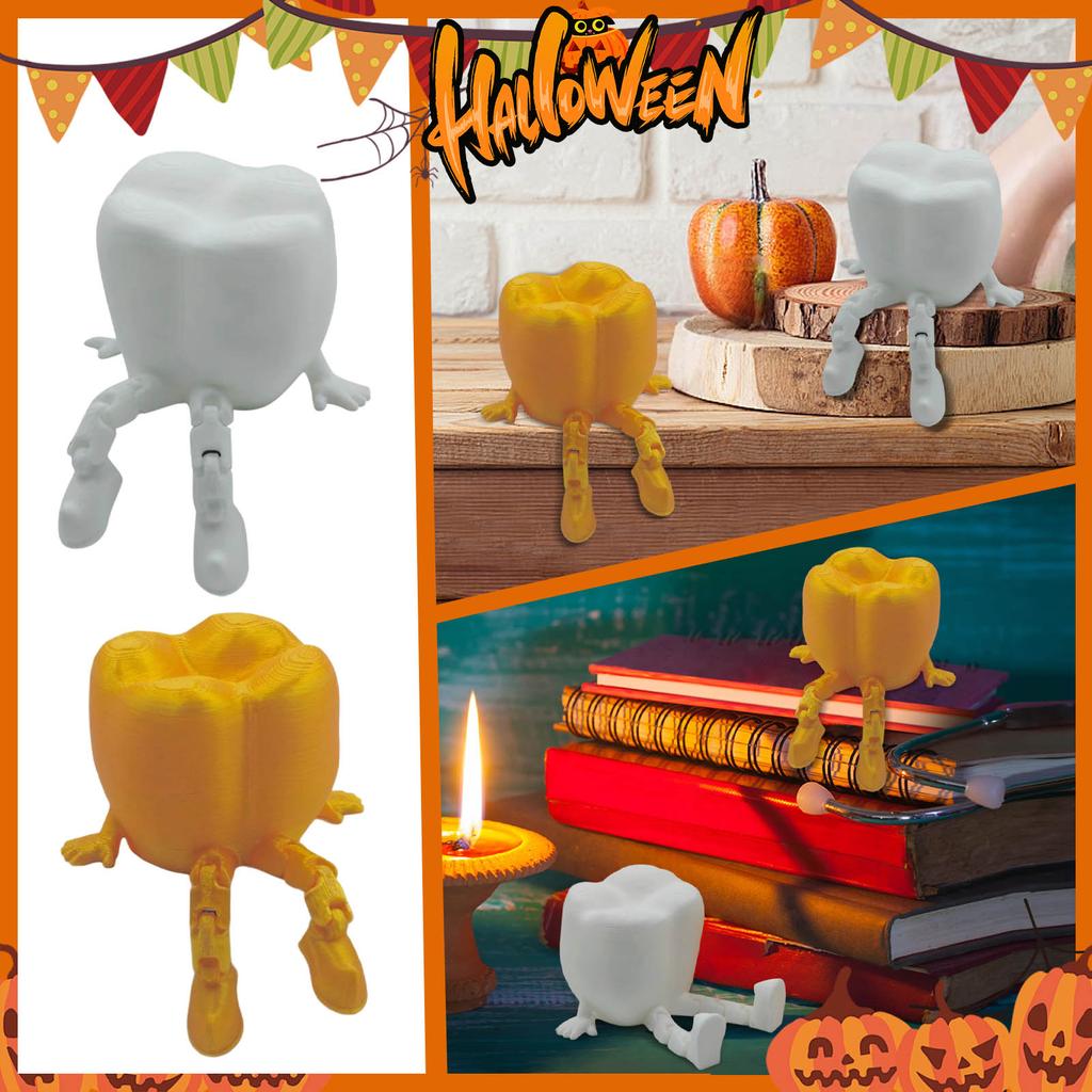 Halloween Decoration 3D Printing Teeth Man Creative Gift Decoration Toy Doll